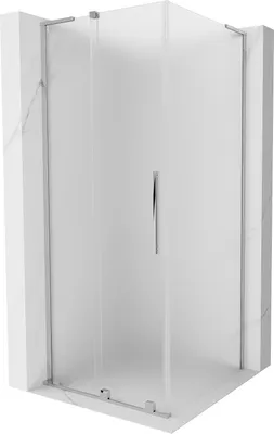 Produktbild von Mexen Velar L Duschkabine Schiebetür 100 x 100 cm, matt, Chrom - 871-100-100-33-01
