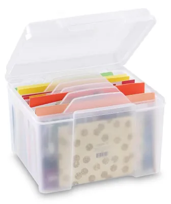 Immagine prodotto di Organizzatore e contenitore per carte – Trasparente, con 6 scomparti