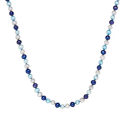 Produktbild von Valero Pearls Perlen-Kette Sterling Silber Süßwasser-Zuchtperle 42,0 cm Basiskette + 5,0 cm Verlängerung 60020084
