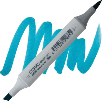 Obrázok produktu pre COPIC Sketch obojstranný štetec a dláto, BG07 Petrolejovo modrá