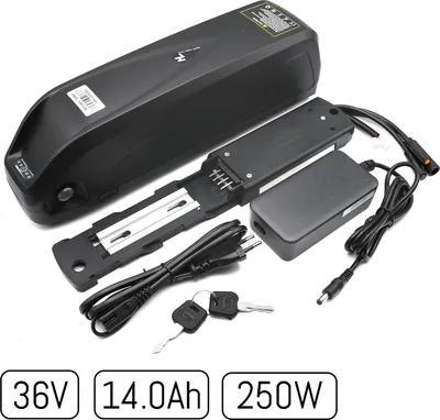 Produktbild von windmeile | Akku mit integriertem Block Controller und Samsung Zellen, 36V 250W 14Ah, Hailong Hülle, USB, Flaschenhalter, E-Bike, Elektro Fahrrad, Pedelec