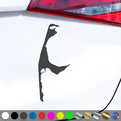 Produktbild von PantherPixel Sylt Aufkleber Insel Umriss Kontur Nordsee Sticker Auto Geschenkidee Farbe Dunkelgrau