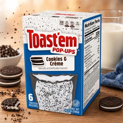 Produktbild von Toast'em Pop-Ups Cookies & Creme 288g