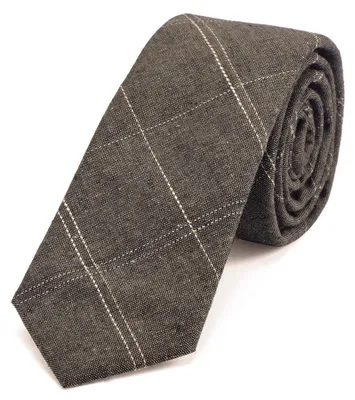 Produktbild von DonDon Herren Krawatte 6 cm gestreift Baumwolle braun