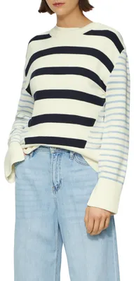 Image de Pull en maille S. Oliver, couleur bleu foncé, taille 38