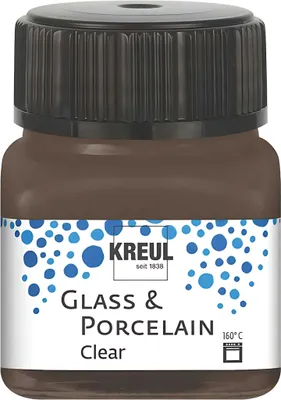 Produktbild von KREUL Glas- und Porzellanfarbe Clear espressobraun 20 ml
