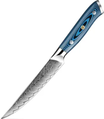 Obrázek produktu pro Damaškový kuchyňský nůž TU-37501 - Steak/Modrá KP37501