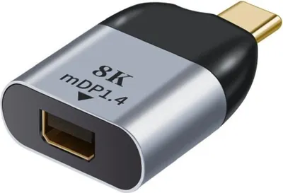 Produktbild von INF Mini DP Buchse auf USB-C Stecker Adapter - 8K Video & Audio Konverter