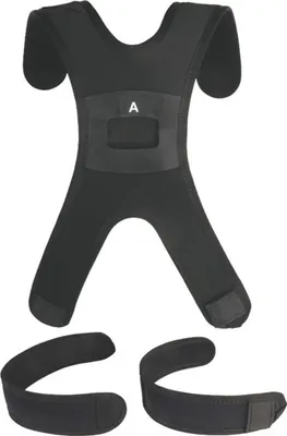 Schwarze Polsterung Padding von Singing Rock; geeignet für Sicherheitsgurte; mit verstellbaren Trägern.