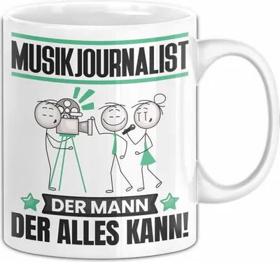Produktbild von Musikjournalist Tasse Geschenk für Musikjournalist Der Mann Der Alles Kann Geschenkidee zum Geburtstag (Weiß)