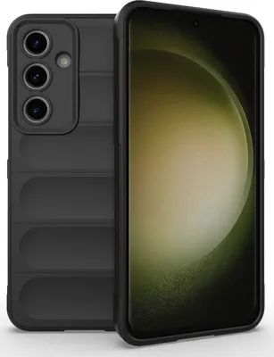 Produktbild von Mobigear Bumpy  Samsung Galaxy S24 FE Hülle Flexibles TPU Backcover - Schwarz
