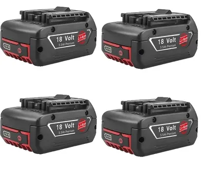 Obrázok produktu pre Akumulátor Bosch 18 V, kapacita 55 Ah, kompatibilný s BAT609 a BAT618, 4 kusy