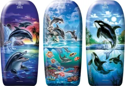 Obrázok produktu pre Hot bodyboard 84cm.6 potlač delfín/orka/ryba