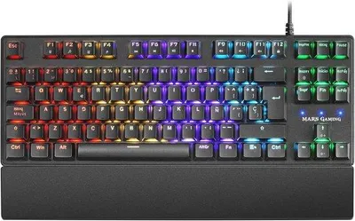 Productafbeelding van Ultracompact mechanisch gaming toetsenbord met blauwe switches en RGB-verlichting