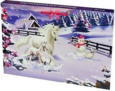 Produktbild von Stempel-Adventskalender "Einhorn im Winter"