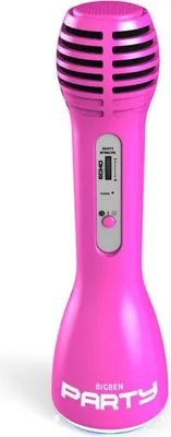 Zdjęcie produktu dla PARTY, mikrofon imprezowy Bluetooth z funkcją karaoke, 15 W, różowy