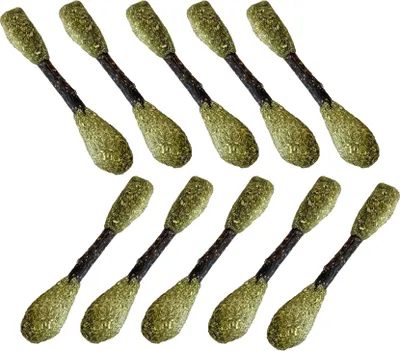 Produktbild von 10PCS Holz Und Timothy Heu Sticks Leckereien Für Hamster Kaninchen Chinchilla Ratte Gerbil Und Andere Kleintiere, Dual Head Chew Toys Set