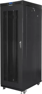 Produktbild von Lanberg FF01-8227-23BL Rackschrank 27U Freistehendes Rack Schwarz