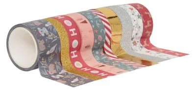 Produktbild von 10er-pack weihnachtsklebebänder, 15 mm x 4 m - Feeric Lights & Christmas