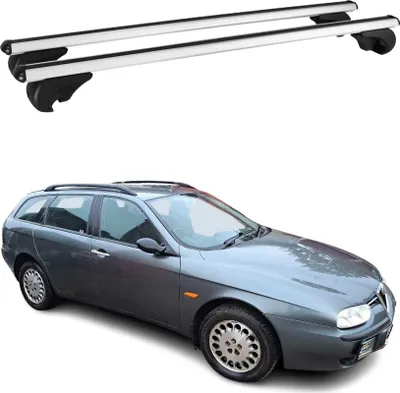 Produktbild von Dachträger Grundtäger für Alfa Romeo 156 Sportwagon 2000-2006 75kg Alu Silber 2x