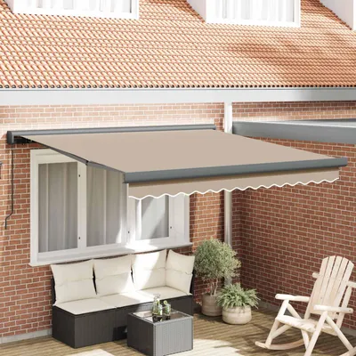 Obrázek produktu pro vidaXL Výsuvná markýza, béžová, 300 x 250 cm, plátno a hliník