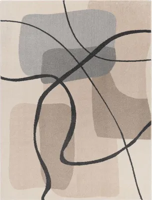 Produktbild von TT Home Wohnzimmer Teppich Kurzflor Modern Abstraktes Geometrisches Design Weich Größe 160x230 cm