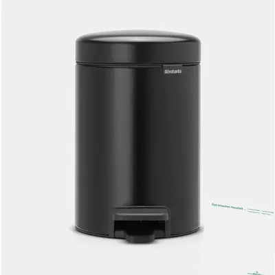 Produktbild von Brabantia Treteimer Newton schwarz (3L Stück) + usy Block