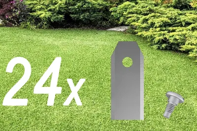Zdjęcie produktu dla 24x Noże do robota koszącego | Ostrza do Husqvarna Automower | Gardena Sileno