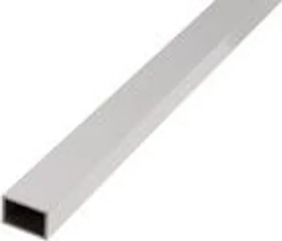 Produktbild von Alberts Rechteckrohr Aluminium silberfarbig eloxiert Breite: 50 mm Höhe: 20 mm Materialstärke: 2 mm Länge: 2000 mm
