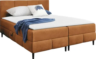 Produktbild von MIRJAN24 Boxspringbett mit zwei Bettkästen Box Best 2, Schlafzimmer Ehebett, Doppelbett mit Topper, Härtegrad H3 (Farbe: Coral 35, Größe: 140x200 cm)