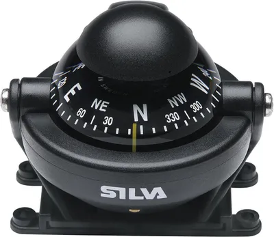 A black Silva compass is shown against a white background.