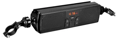 Zdjęcie produktu dla System audio do motocykla montowany na kierownicy, odporny na zachlapania (czarny)