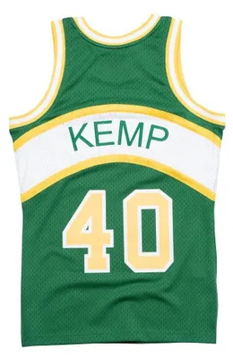 Immagine prodotto di Maglia da basket Mitchell & Ness Seattle SuperSonics #40 Shawn Kemp verde Swingman Jersey - M