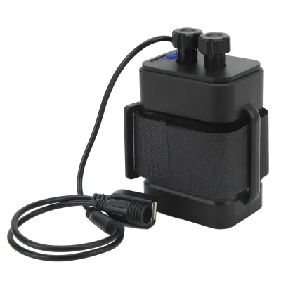Zdjęcie produktu dla Walizka do ładowania akumulatorów, ABS, wodoodporna, 8,4 V, na 6 akumulatorów litowych 18650, USB, DC, dwa złącza z kablem do podróży w terenie i na kempingu