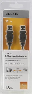 Produktbild von BELKIN USB 2.0 Kabel USBAM-USBAM 1,8m