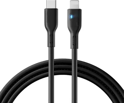 Produktbild von Joyroom Hochwertiges Serie A13 20W Lightning/USB-C Kabel, 1,2m - Schwarz