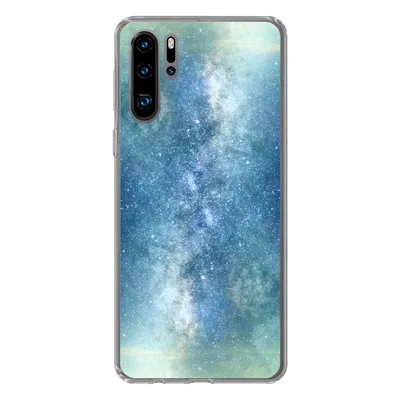 Produktbild von MuchoWow® Handyhülle Schutzhülle Hülle für Huawei P30 Pro Sterne - Himmel - Blau - Jungen - Mädchen - Kinder Silikon Softcase Handy Hülle - Schutzdeckel