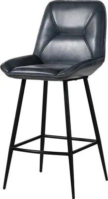 Image de MASSIVMOEBEL24 | Chaise de bar 52x57 Cuir IRON LABEL #514