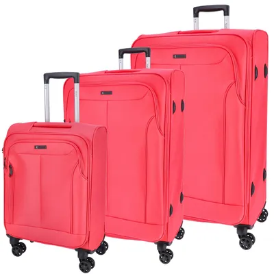 Produktbild von TheTrueC 4 Rollen Koffer 3er Set S/M/L Kopenhagen fuchsia : fuchsia Farbe vom Hersteller: fuchsia