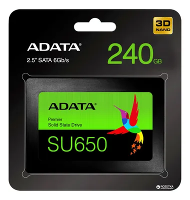 Zdjęcie produktu dla ADATA Ultimate SU650, 240 GB, 2.5", 6 Gbit/s