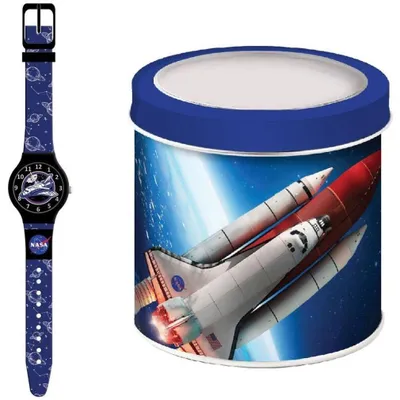 Produktbild von Cartoon Uhr Kid Modell Nasa - Tin Box 486017