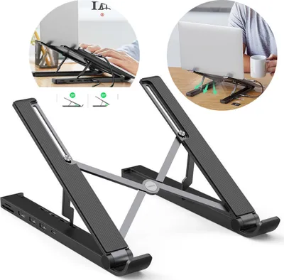 Produktbild von UGREEN X-Kit USB-C Hub Dockingstation mit Laptop-Halter