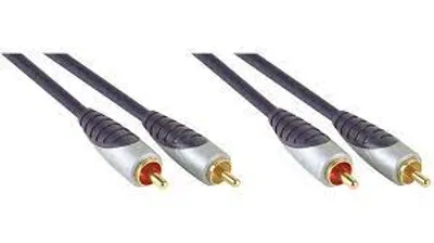 Obrázok produktu pre Bandridge SAL4202, Samec, 2 x RCA, Samec, 2 m, Čierna, Šedá