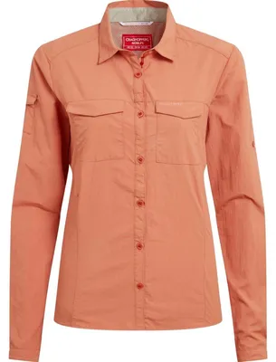 Produktbild von Craghoppers Damen Wanderhose Nosilife Adventure Long Sleeved Shirt III Rot 34