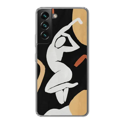 Produktbild von MuchoWow® Handyhülle Schutzhülle Hülle für Samsung Galaxy S22 Frau - Silhouette - Grau Silikon Softcase Handy Hülle - Mobiltelefonhülle