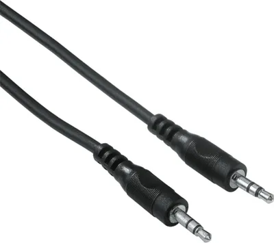 Produktbild von Hama Connecting Cable, 3.5 mm jack, 3.5mm, Männlich/männlich, Schwarz