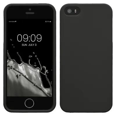 Produktbild von kwmobile 33098.01, Cover, Apple, Apple iPhone SE/5/5S, 10,2 cm (4"), Schwarz