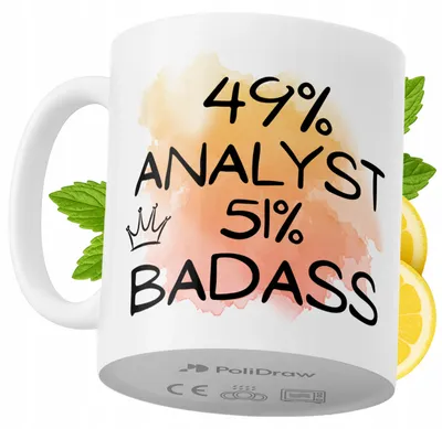 Obrázok produktu pre Vtipný hrnček s vtipným nápisom pre analytikov – ideálny na narodeniny, meniny, sviatky a špeciálne príležitosti. Kvalitný hrnček do kancelárie, domácej kancelárie a do práce. Farba: biela, 330 ml.