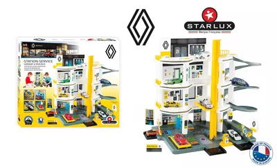 Image de Jouet pour enfants : voiture Renault, parking à étages, garage, station-service, 4 niveaux