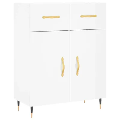 Produktbild von Sideboard Hochglanz-Weiß 69,5x34x90 cm Holzwerkstoff